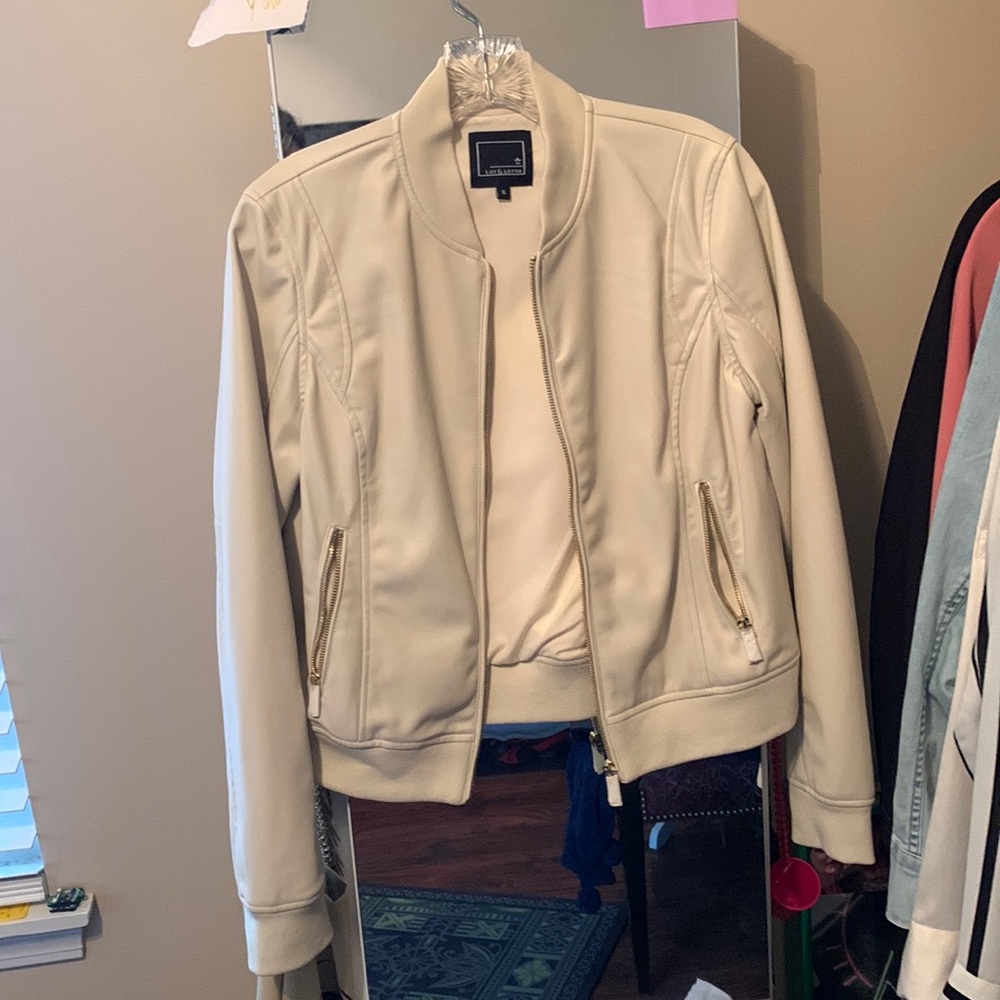Lily & Lottie Faux Leather Bomber